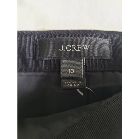 J. Crew Straight & Pencil Skirt Womens 10 Black 100% Cotton - Picture 2 of 5